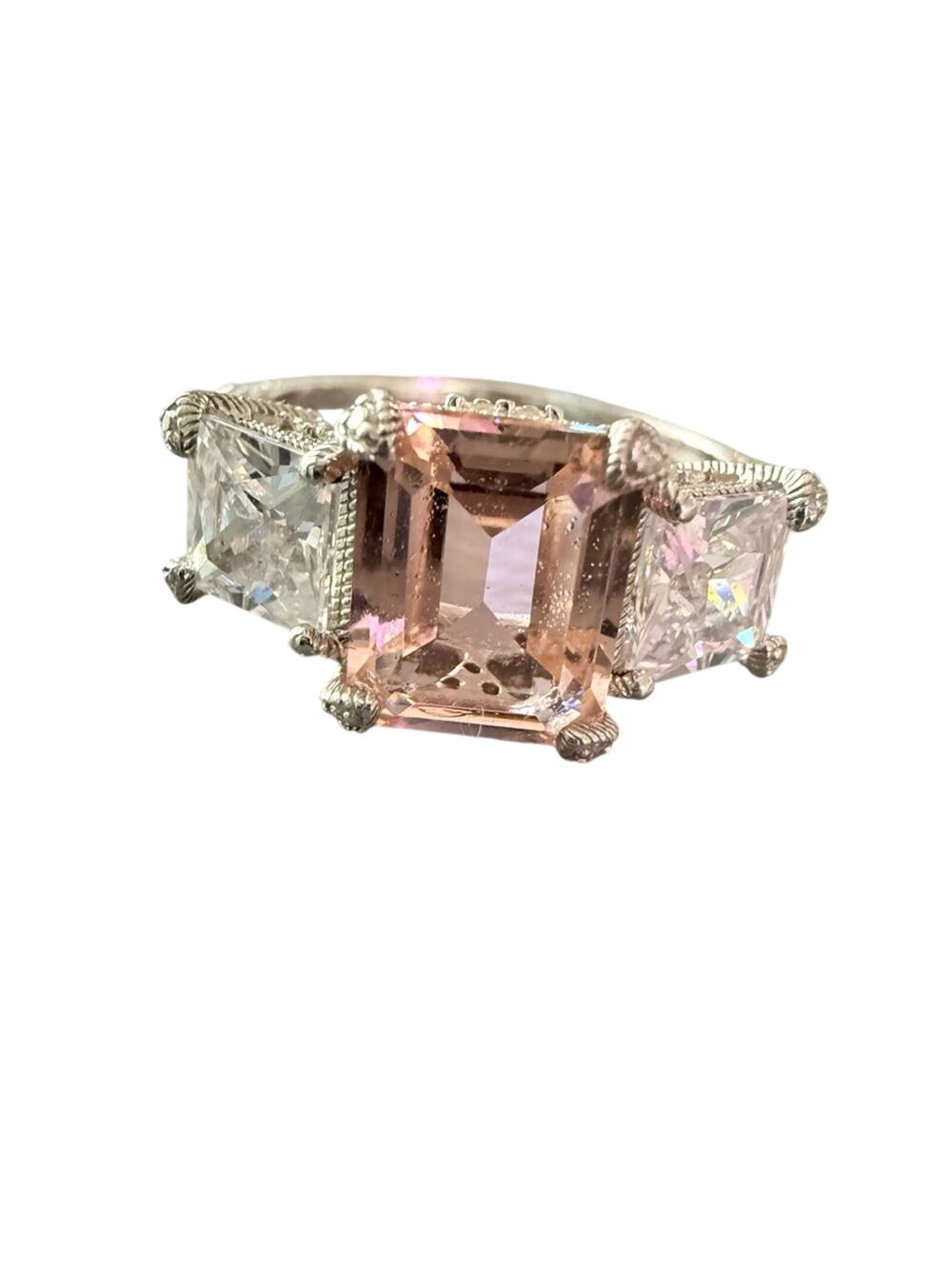 Judith Ripka 925 Sterling Silver Ring Size 10.75 NEW